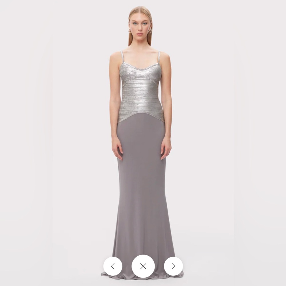 The Violet Gown by Herve Leger Paris
